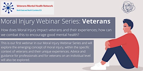 Moral Injury Webinar Series: Veterans tickets
