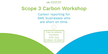 Scope 3 carbon reporting for SME businesses who are short on time- Corsham tickets