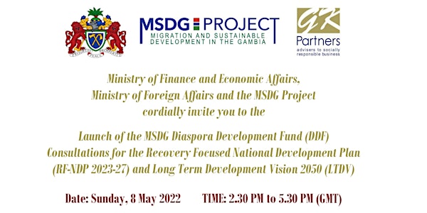 Launch of MSDG (DDF) & Consultations for RF-NDP 2023-27 & Vision 2050 LTDV