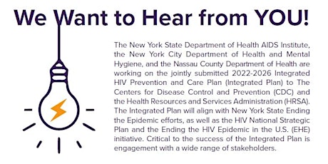 Integrated HIV Prevention and Care Plan  Community Engagement Session entradas