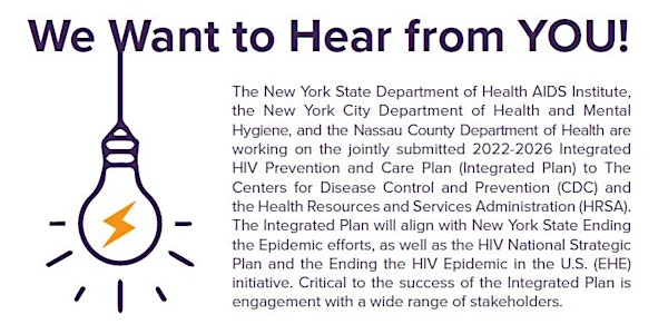 Integrated HIV Prevention and Care Plan  Community Engagement Session