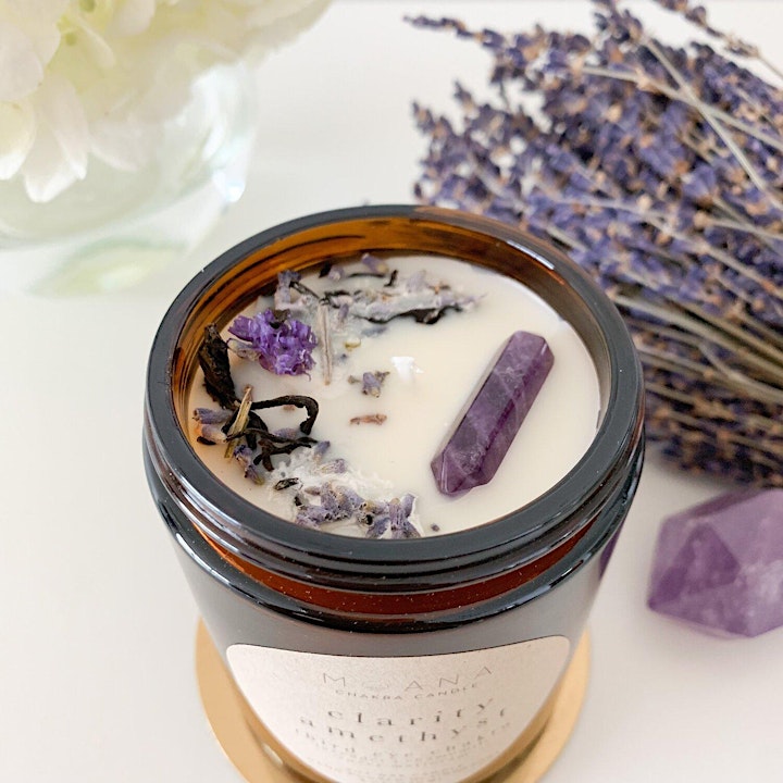 Make your own crystal aromatherapy soy wax candle with Moana image
