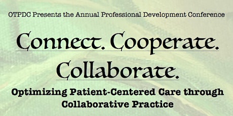 2017 OT PDC Conference: Connect, Cooperate, Collaborate primary image