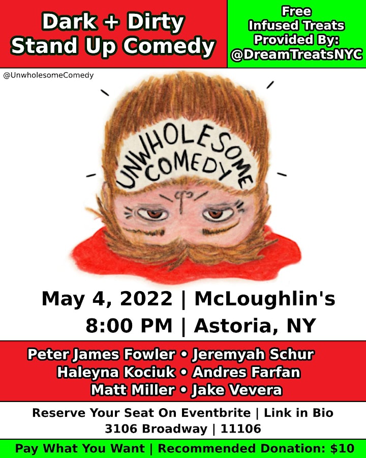 Unwholesome Comedy (A Dark and Dirty Stand-Up Comedy Showcase) image