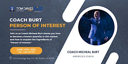 How to Become a Person of Interest & Dominate Your Market with Coach Burt!