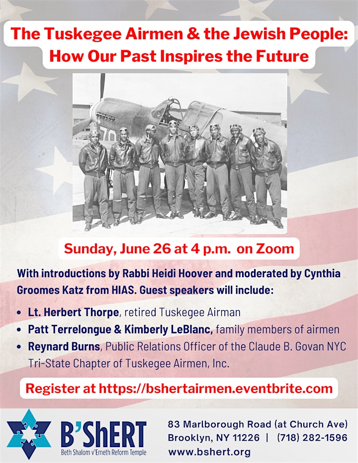 The Tuskegee Airmen & the Jewish People: How Our Past Inspires the Future image