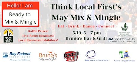 Think Local First's May Mix & Mingle tickets
