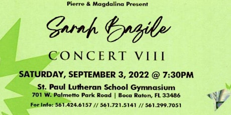 Sarah Bazile Concert VIII