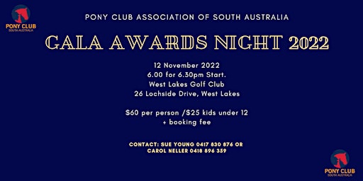 2022 Pony Club Association of South Australia Gala Awards