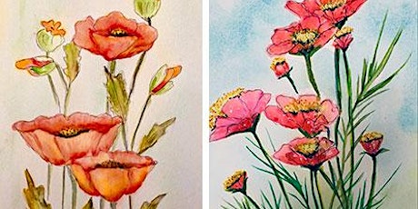Vibrant Poppies in Watercolors with Phyllis Gubins tickets