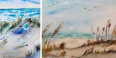 Beach Seagulls in Watercolors with Phyllis Gubins