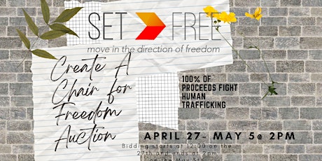 Create A Chair Online Auction - SET FREE MOVEMENT primary image