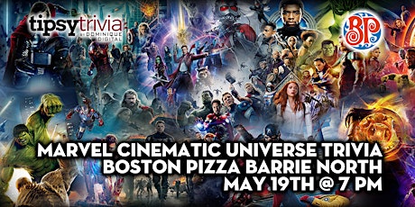 Marvel Cinematic Universe Trivia - May 19th 7:00pm - BP's Barrie North tickets