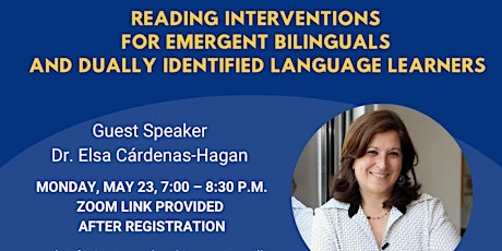 Dr. Elsa Cárdenas-Hagan: Reading Interventions for Emergent Bilinguals tickets