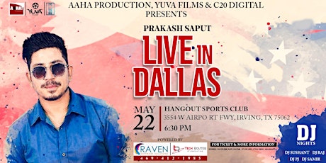Prakash Saput Live in Dallas Online Ticket tickets