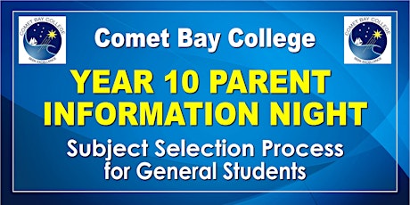 Year 10 Parent Information Night - Subject Selection Process (General) tickets