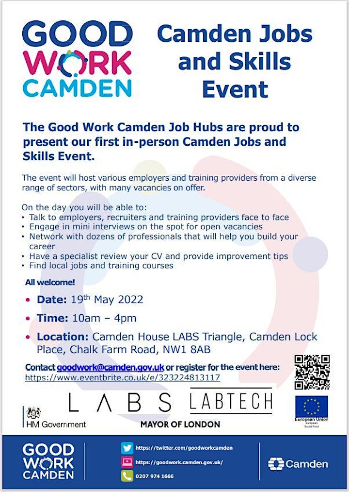 Camden Job and Skills Event - Camden Council image