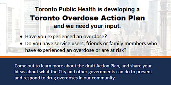 Consultation: Toronto Overdose Action Plan