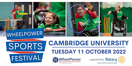 WheelPower Sports Festival - Cambridge - Tuesday 11 October 2022 tickets