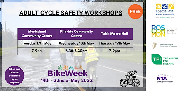 Bike Week - Adult Cycle Safety Workshops