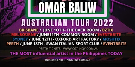 Omar Baliw Australian Tour Brisbane 2022 - Barkada Night tickets