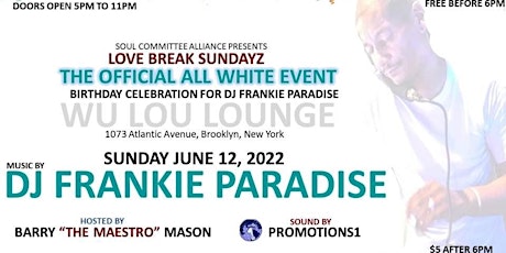 DANCERS SOUL COMITEE DRESS IN WHITE BIRTHDAY EVENT FOR FRANKIE PARADISE tickets
