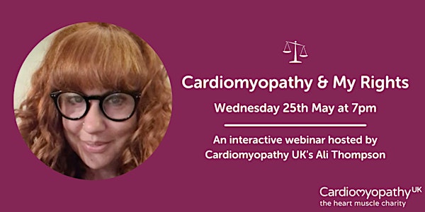 Cardiomyopathy & My Rights (The Equality Act and what it means to you)
