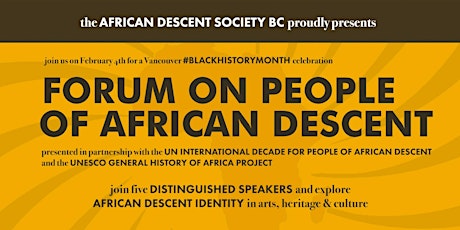 African Descent Society Presents: Panelist Forum on People of African Descent and Walking Tour of Hogan's Alley primary image