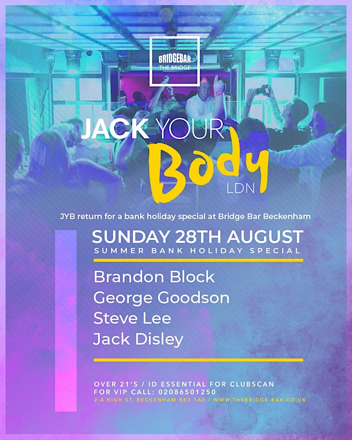 Jack Your Body - Summer Bank Holiday image