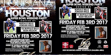 Louisiana Invades Houston Super Bowl Party/ NFL Players & Special Guest  primary image