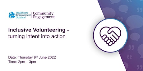 Inclusive Volunteering – turning intent into action tickets