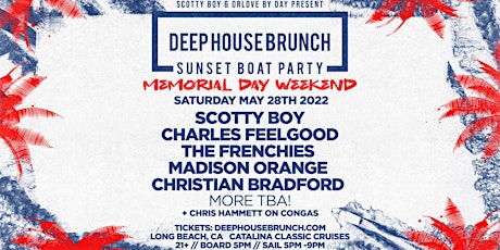 Deep House Brunch Sunset Boat Party tickets
