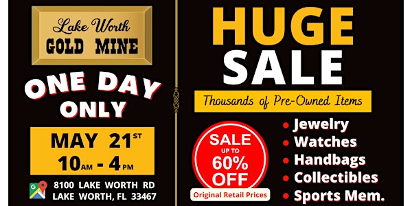 HUGE SALES EVENT: Jewelry, Watches, Handbags, Collectibles, Sports Mem.