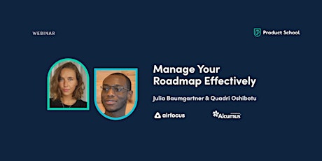 Webinar: Manage Your Roadmap Effectively with airfocus entradas