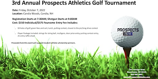 Prospects Athletics Golf Tournament: 3rd Annual