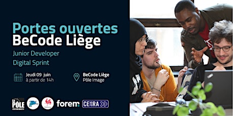 BeCode Liège - Portes Ouvertes au Pôle Image Tickets