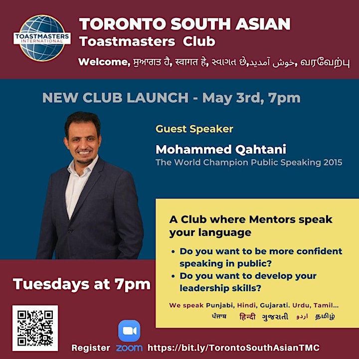 Toronto South Asians Toastmaster Club Launch image