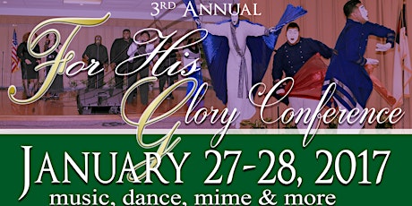 *3rd Annual For His Glory Conference* primary image