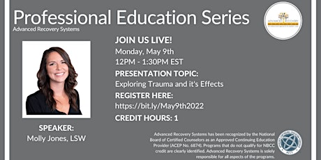 Professional Education Series: Exploring Trauma and it's Effects