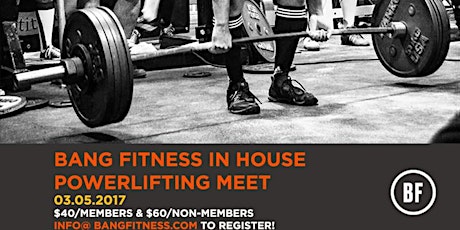 4th Annual In-house powerlifting meet primary image