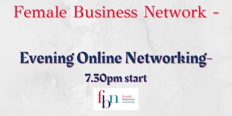 Women in Business evening online networking tickets