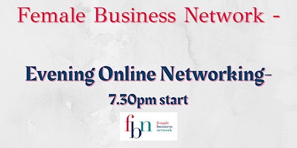 Women in Business evening online networking