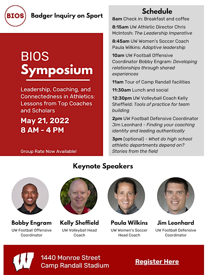 BIOS Symposium on Leadership, Coaching, and Connectedness in Athletics image