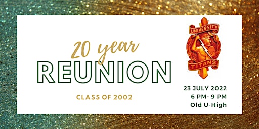 20 year U-High Reunion- Class of 2002
