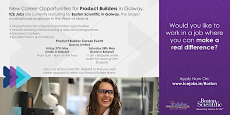 Product Builder Career Event - Boston Scientific tickets