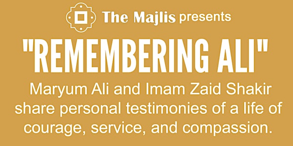 "Remembering Ali"