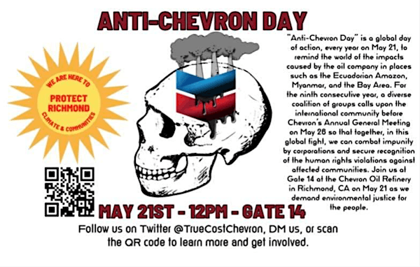 Anti-Chevron Day @ Gate 14, Chevron Oil Refinery