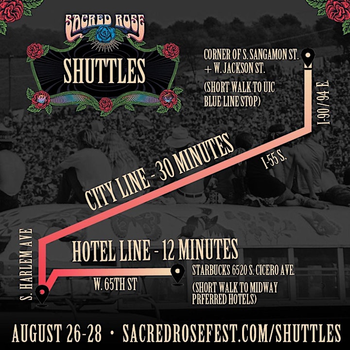 OFFICIAL Sacred Rose Festival Express Shuttle image