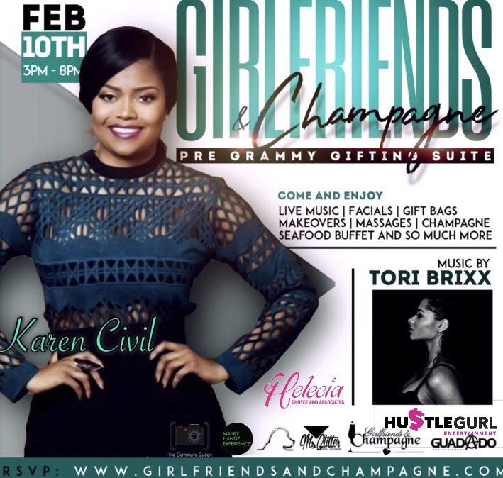 Grammy Awards Weekend Girlfriends and Champagne Gifting Suite Honoring Karen Civil