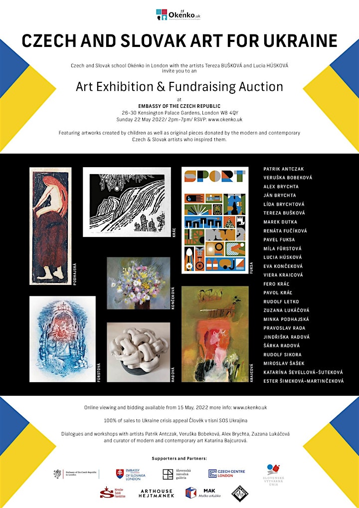 CZECH AND SLOVAK ART FOR UKRAINE - Art exhibition and Fundraising auction image